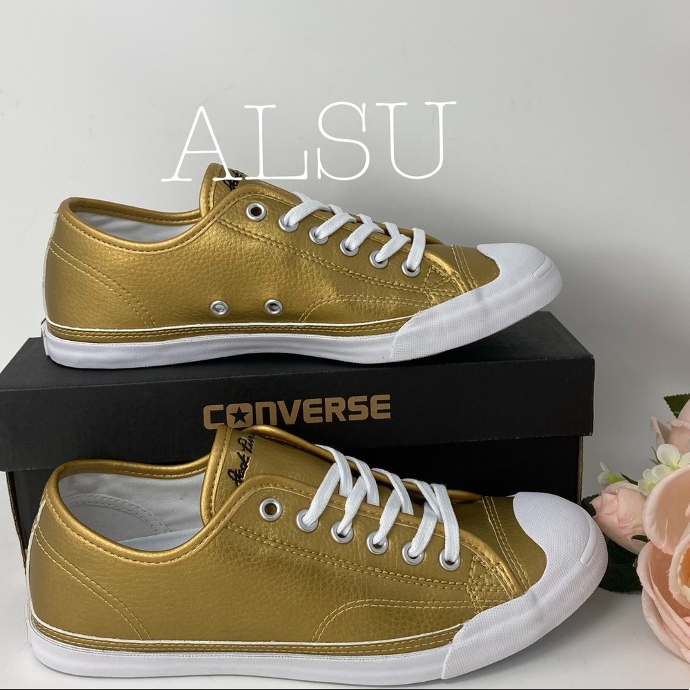 Converse Jack Purcell LP Gold W AUTHENTIC - Picture 6 of 8